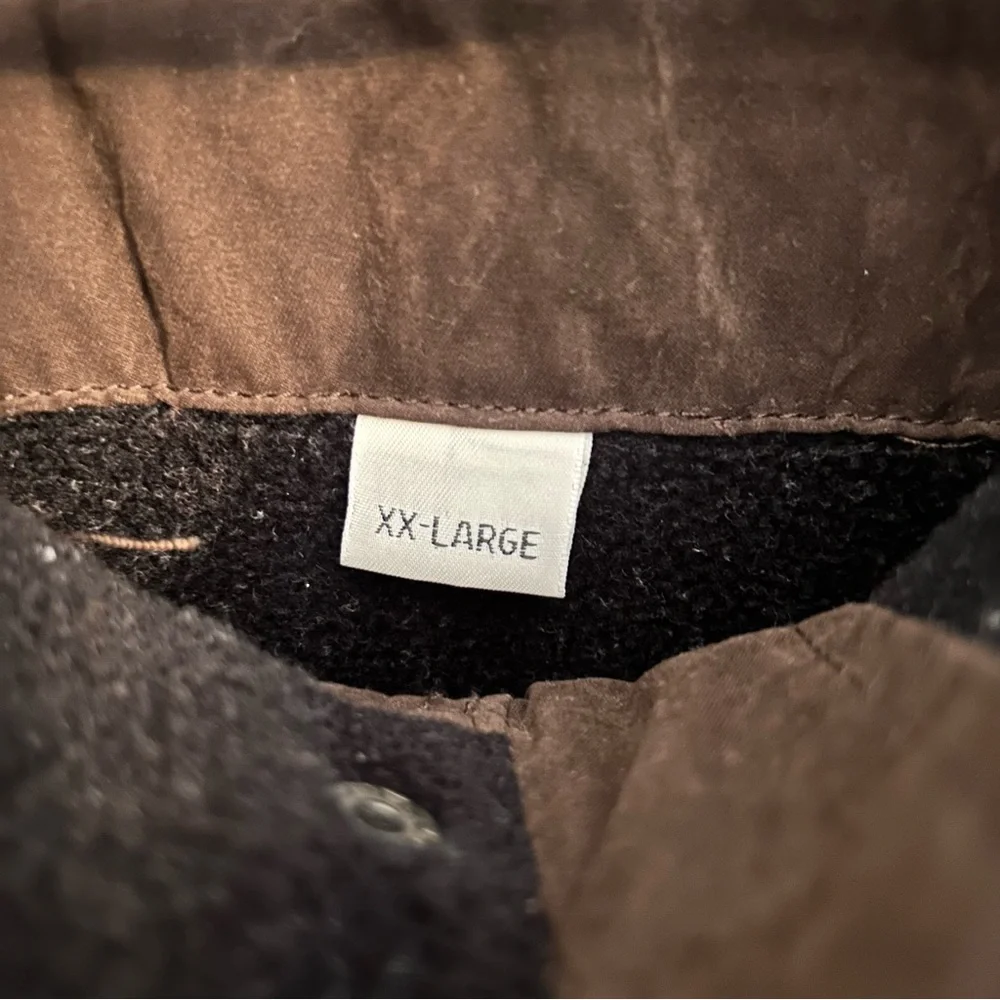 VTG St.‎ John's Bay Men's Thick Faux Suede Bomber Jacket Brown Size 2XL